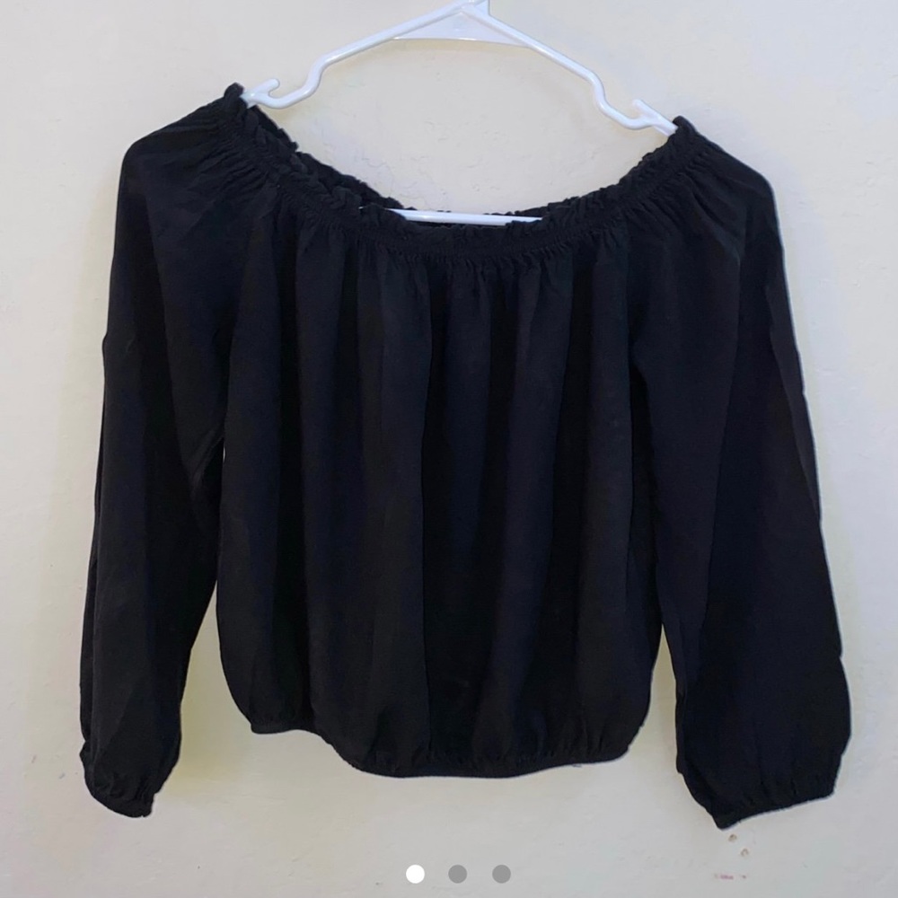 Black Off the Shoulder Top